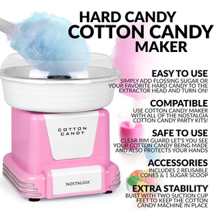 Foto 2 | Máquina De Algodón De Azúcar Nostalgia Retro Para Niños Y Accesorios - Venta Internacional.