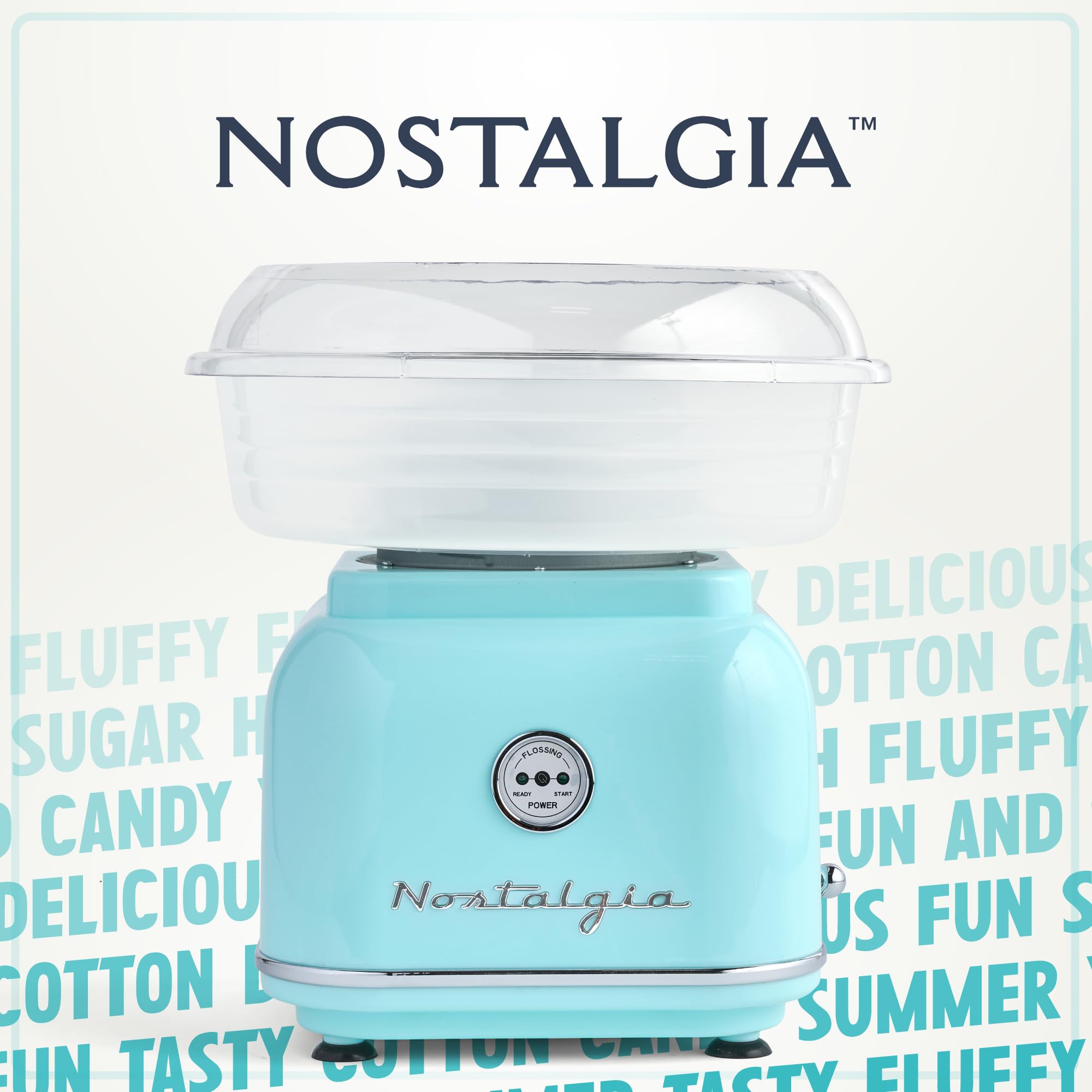 Foto 7 pulgar | Máquina De Algodón De Azúcar Nostalgia Classic Countertop Aqua - Venta Internacional.