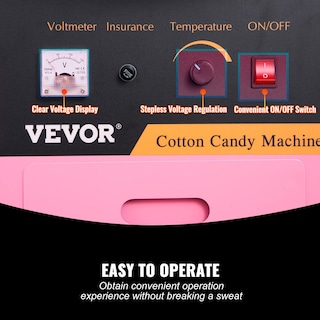 Foto 3 | Máquina De Algodón De Azúcar Vevor Electric 1000w Commercial Rosa - Venta Internacional.