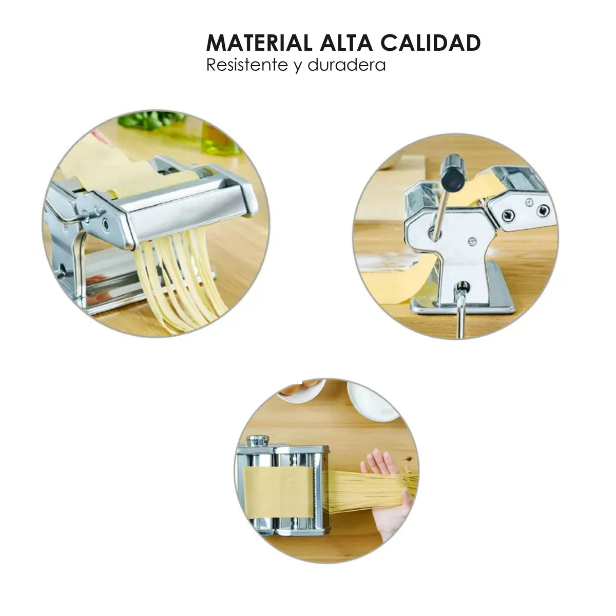 Foto 5 | Máquina Para Hacer Pasta Belug  Fresca En Casa Cocina Restaurante Plateado