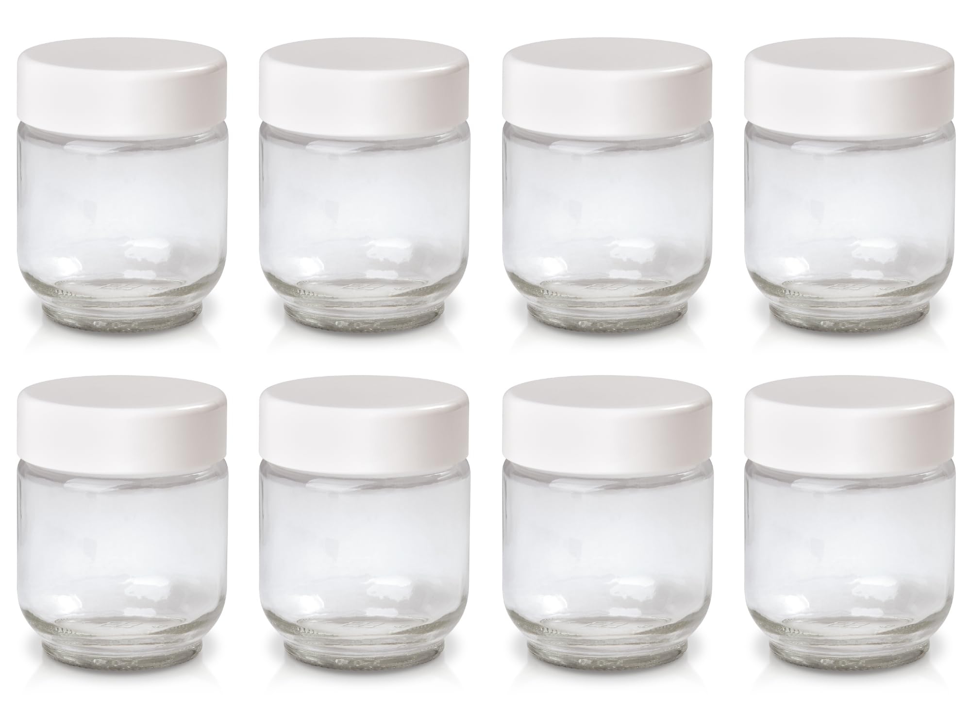 Foto 2 pulgar | Set De 8 Tarros De Cristal Para Máquina De Yogur Euro Cuisine - Venta Internacional.