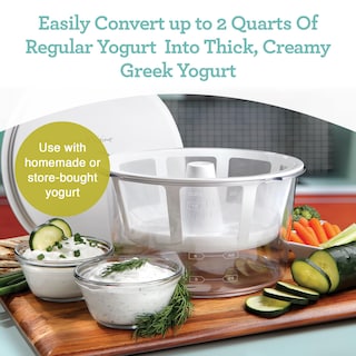 Foto 2 | Máquina Para Hacer Yogur Griego Euro Cuisine Gy50 Con Cesta Coladora - Venta Internacional.