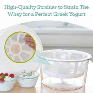Foto 5 | Máquina Para Hacer Yogur Griego Euro Cuisine Gy50 Con Cesta Coladora - Venta Internacional.