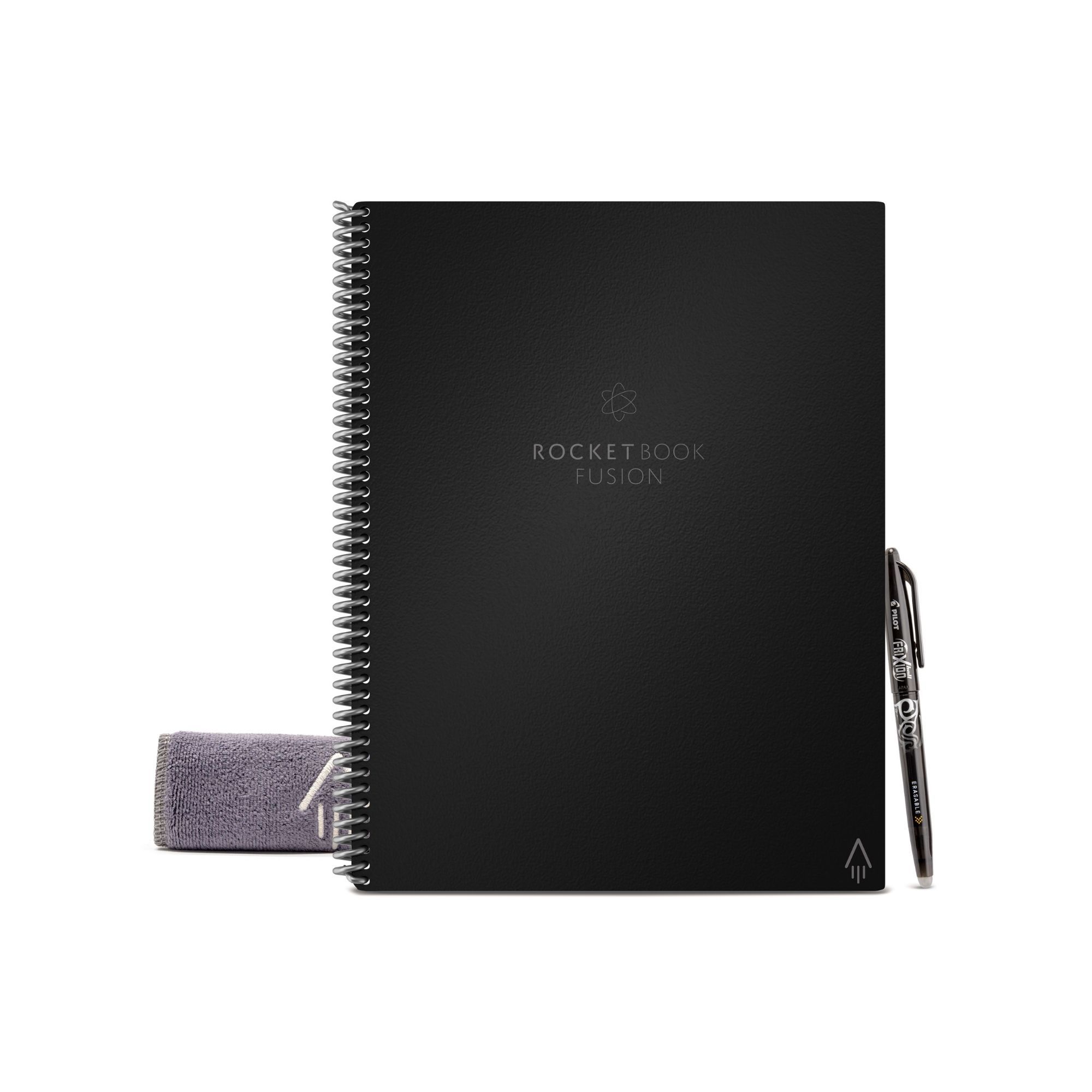 Foto 2 pulgar | Cuaderno Inteligente Rocketbook Fusion Carta color Negro con 7 Estilos de Página Diferentes Reutilizable
