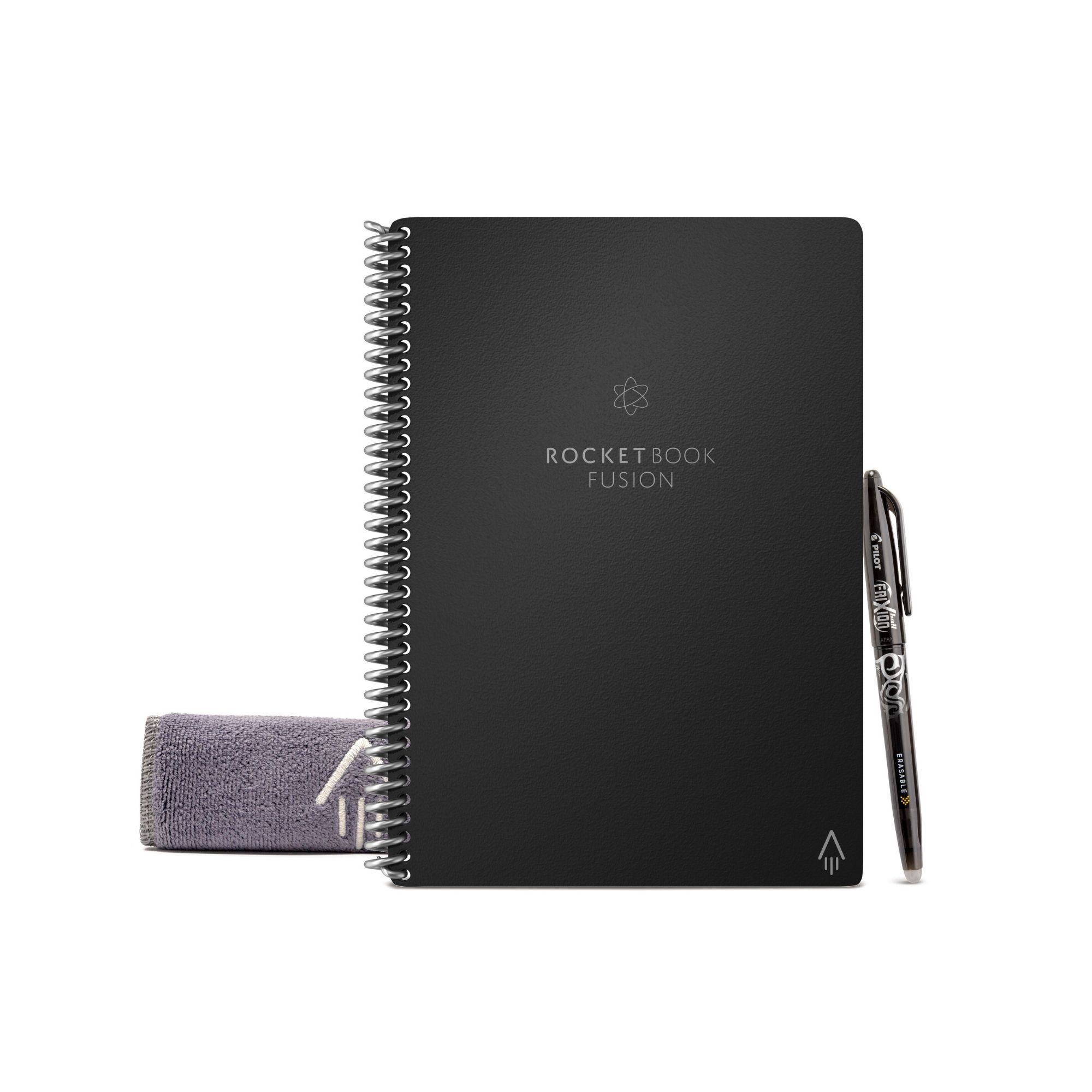 Cuaderno Inteligente Rocketbook Fusion Ejecutivo color Negro 7 Estilos de Página Diferentes Reutilizable