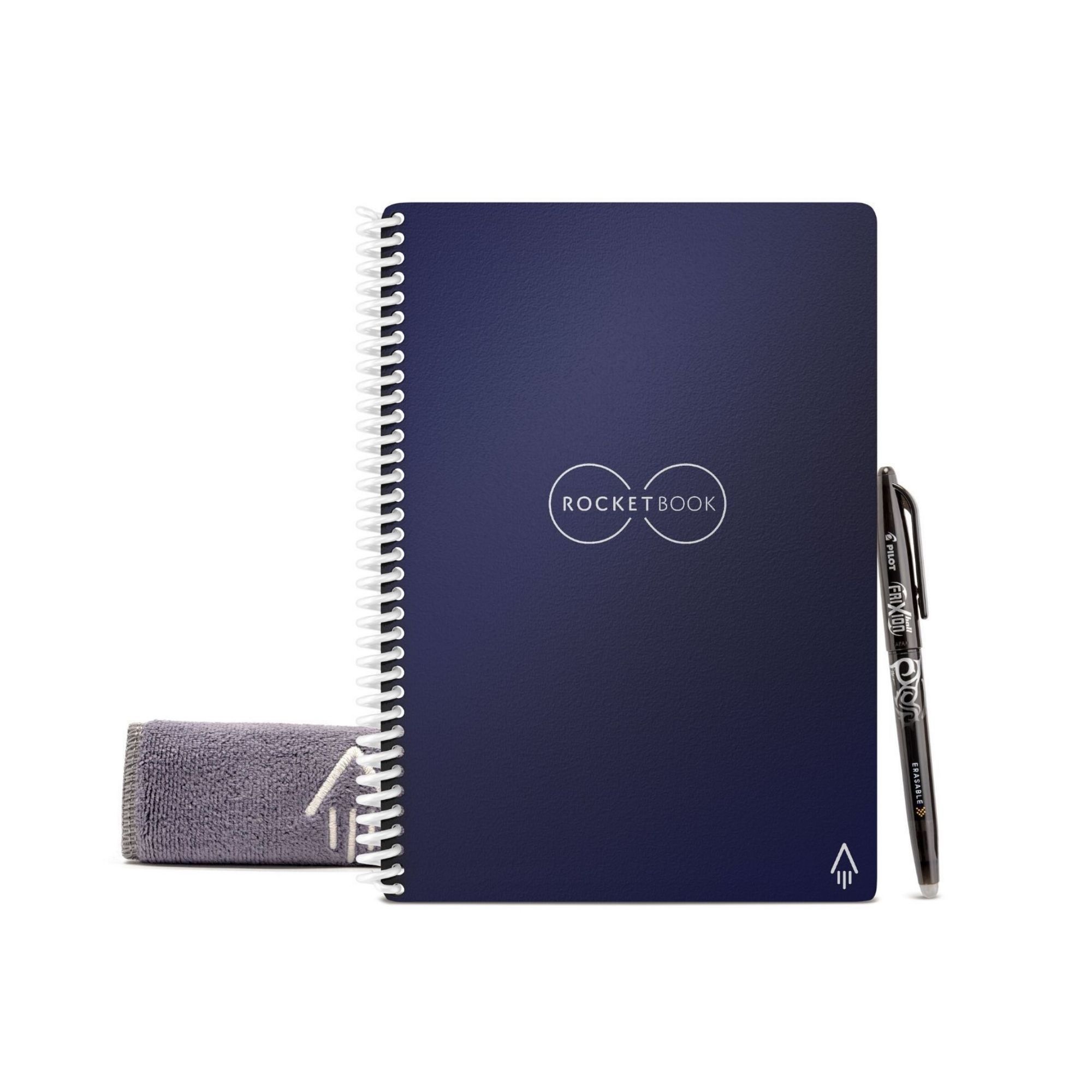 Cuaderno Inteligente Rocketbook Core Ejecutivo color Azul Patrón de Cuadrícula Reutilizable