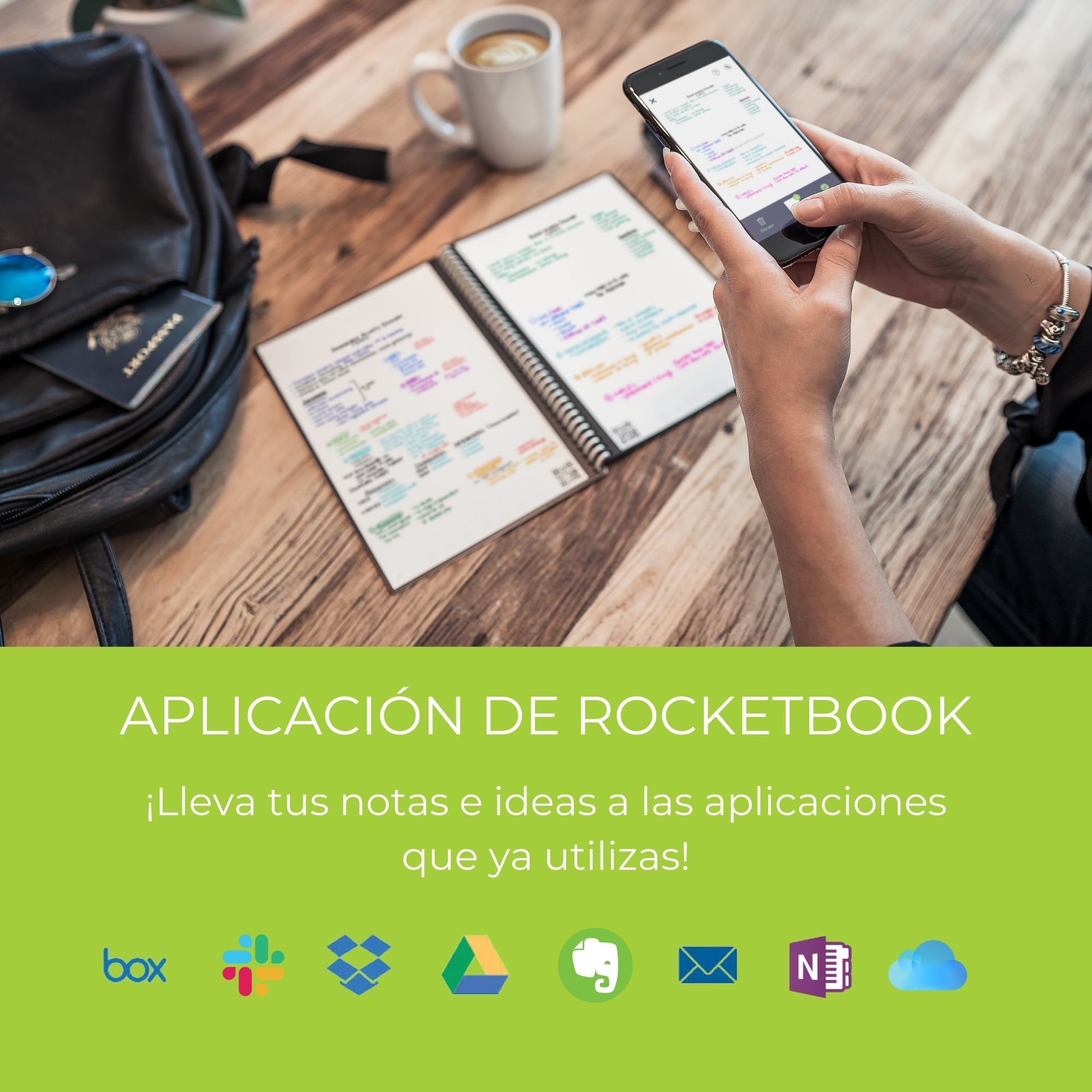 Foto 3 pulgar | Cuaderno Inteligente Rocketbook Core Ejecutivo color Azul Patrón de Cuadrícula Reutilizable