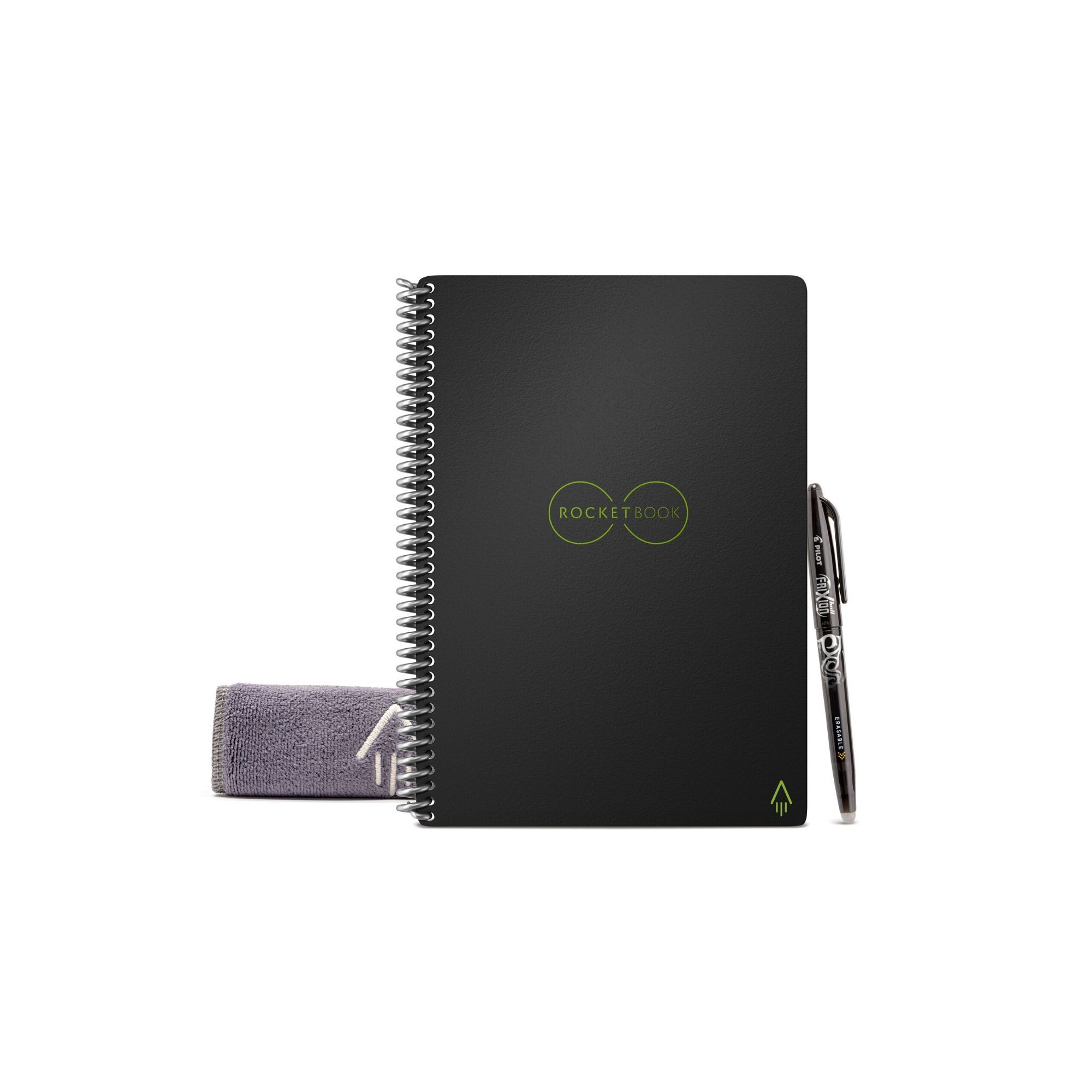 Foto 2 pulgar | Cuaderno Inteligente Rocketbook Core Ejecutivo color Negro Patrón de Cuadrícula Reutilizable