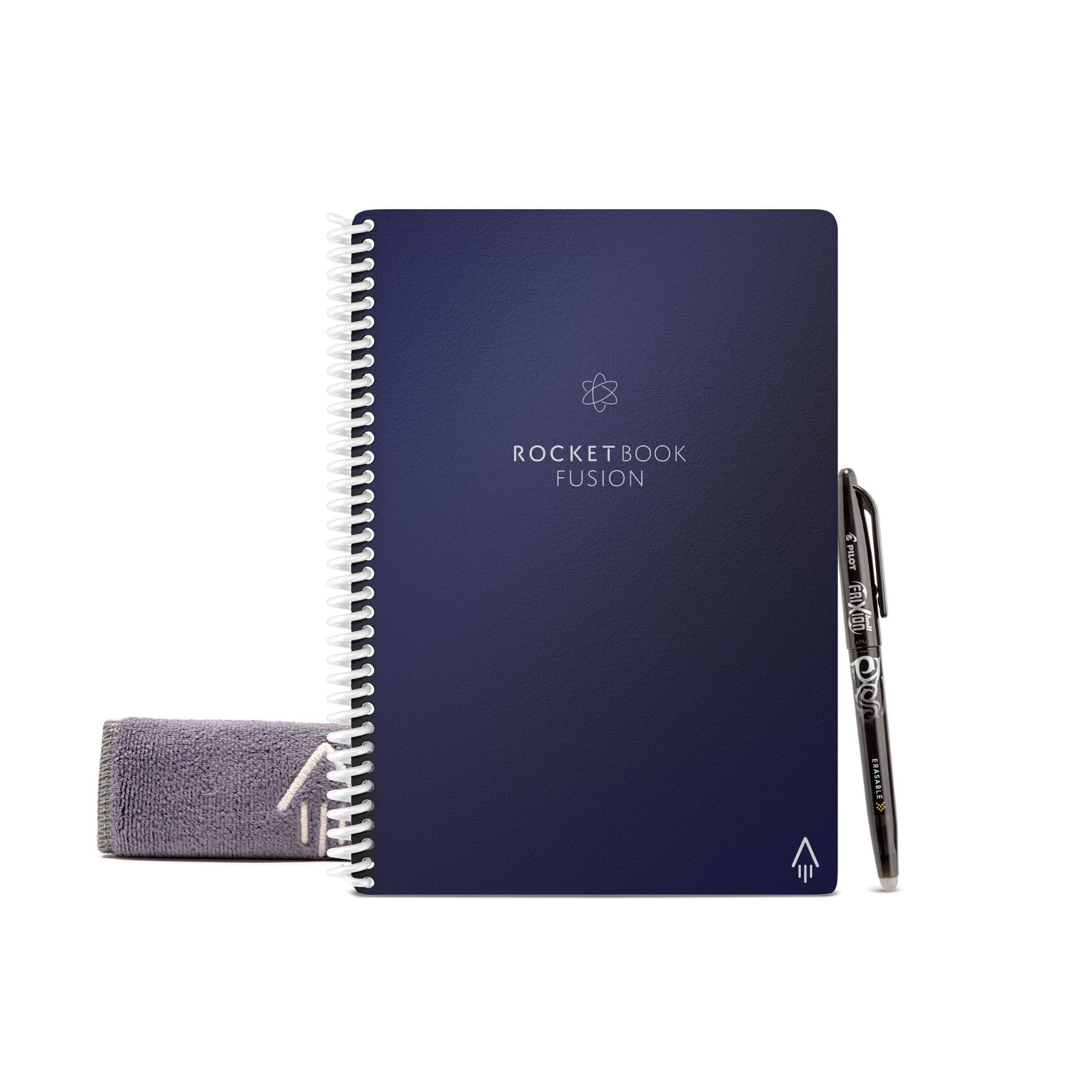 Rocketbook Fusion Ejecutivo, Cuaderno Inteligente, 7 Estilos De Página Diferentes, Reutilizable, Azul. $899
