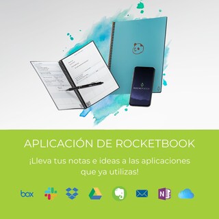 Foto 2 | Cuaderno Inteligente Rocketbook Panda Planner 12 Plantillas de Página Carta color Azul