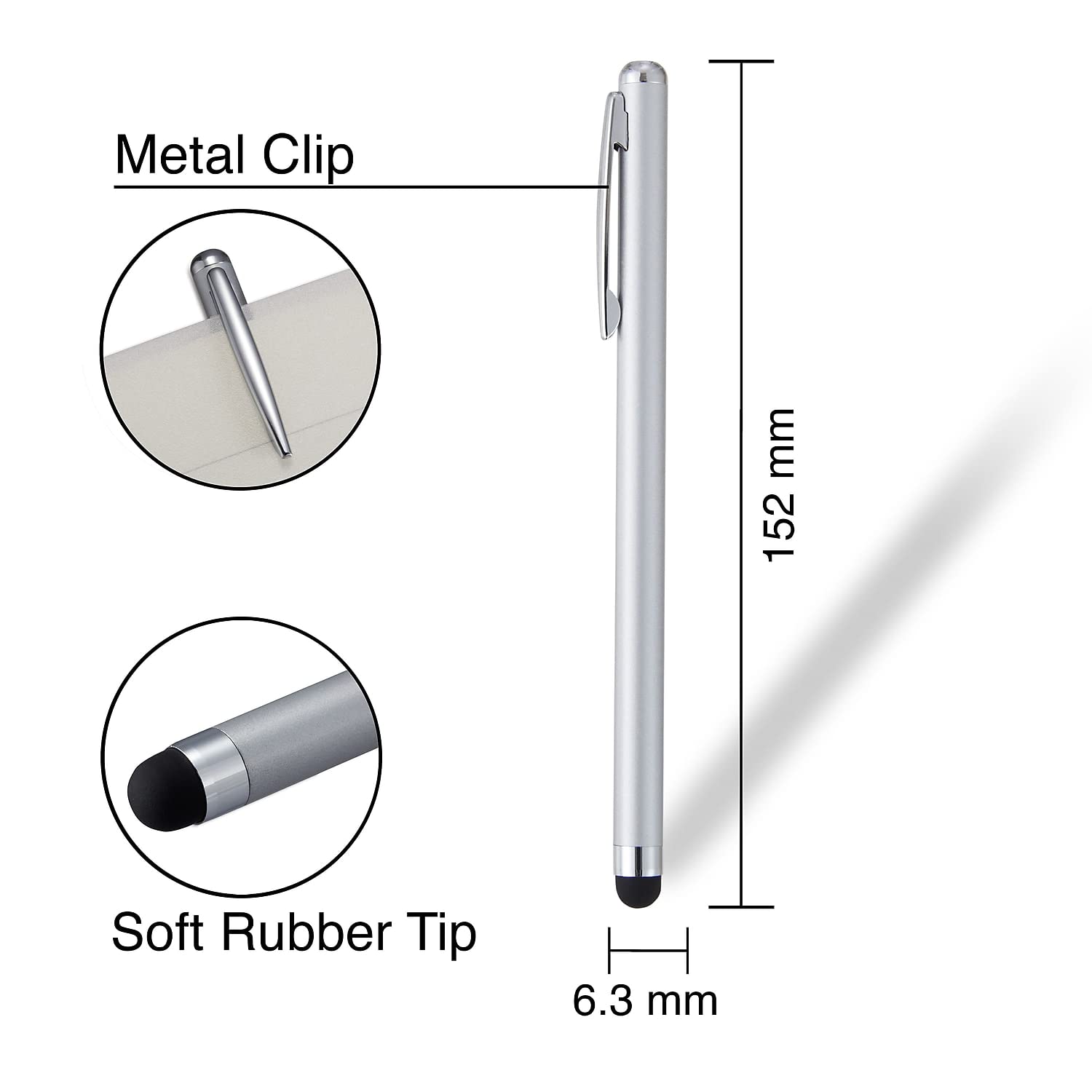Foto 5 pulgar | Lápiz Capacitivo Staples Universal Slim Silver - Venta Internacional.