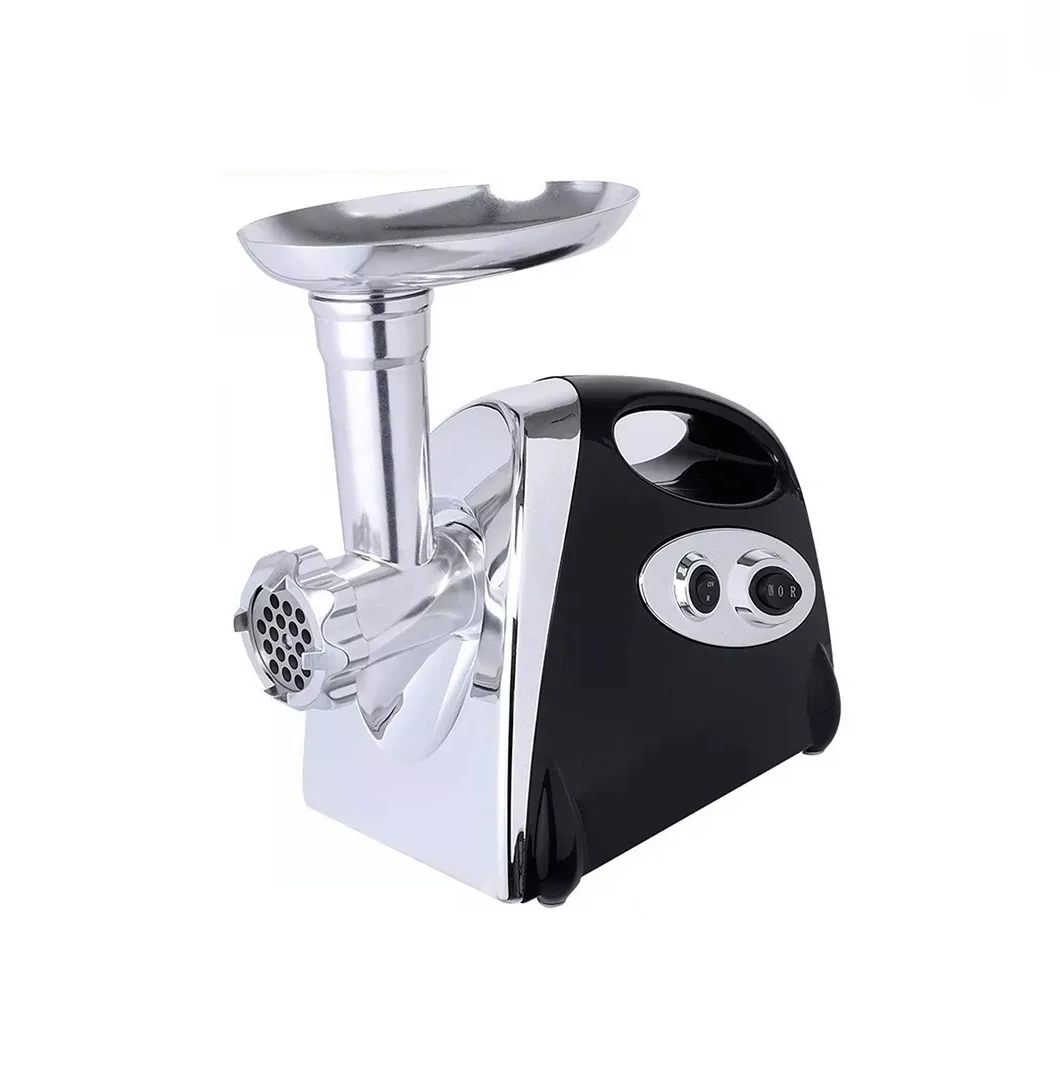 Picadora de Carne BELUG color Plata y Negro de Acero Inoxidable Uso Doméstico 2800 W