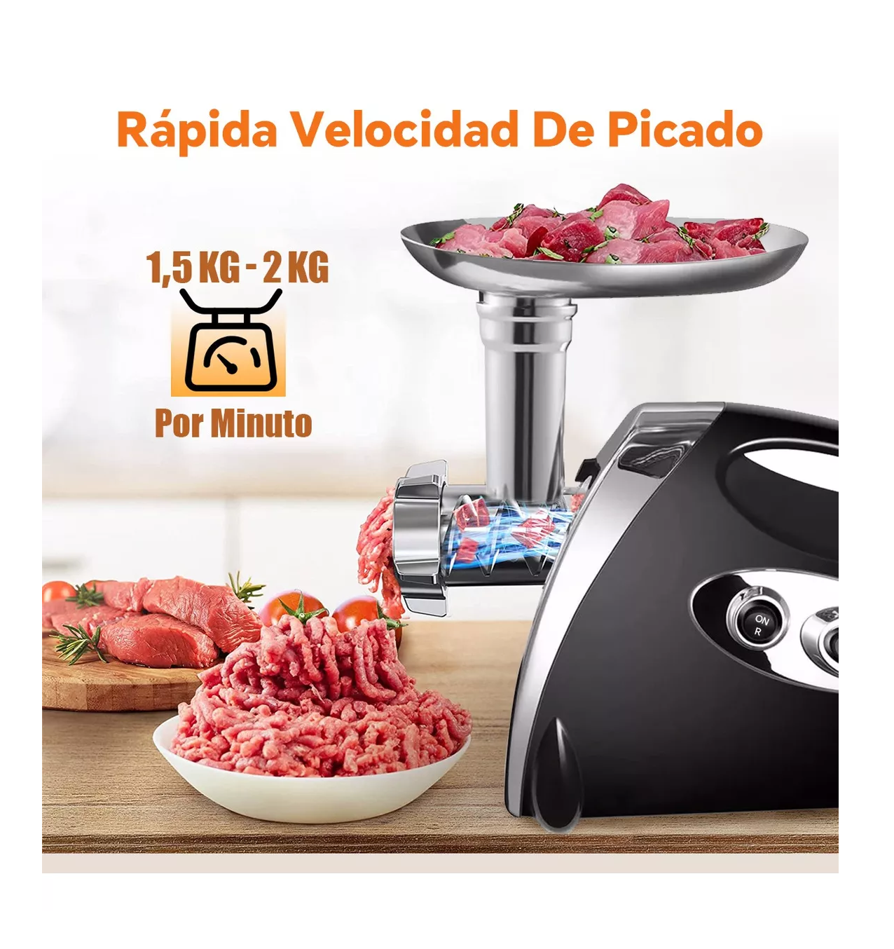 Foto 4 pulgar | Molino de Carne Belug Eléctrico  2800 W