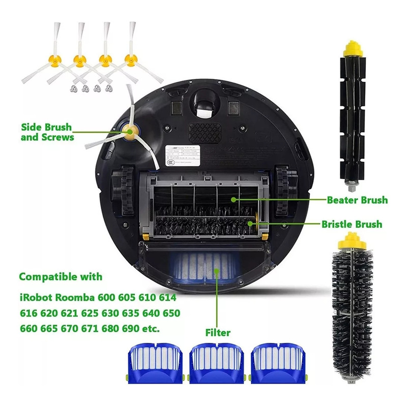 Foto 6 | Aspiradora Irobot Roomba Series 600, 605 610 6 - Venta Internacional.