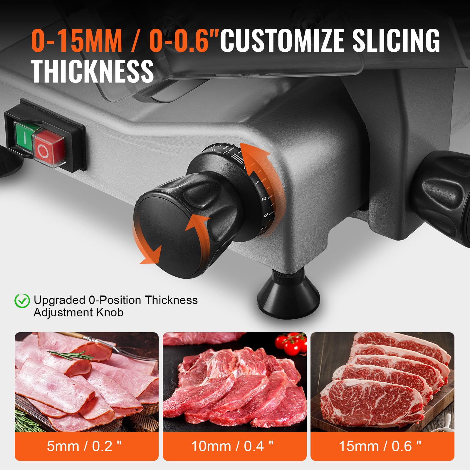 Foto 4 pulgar | Cortadora De Carne Vevor Electric Deli Food Con Hoja De 10 Cm, 340 W - Venta Internacional.