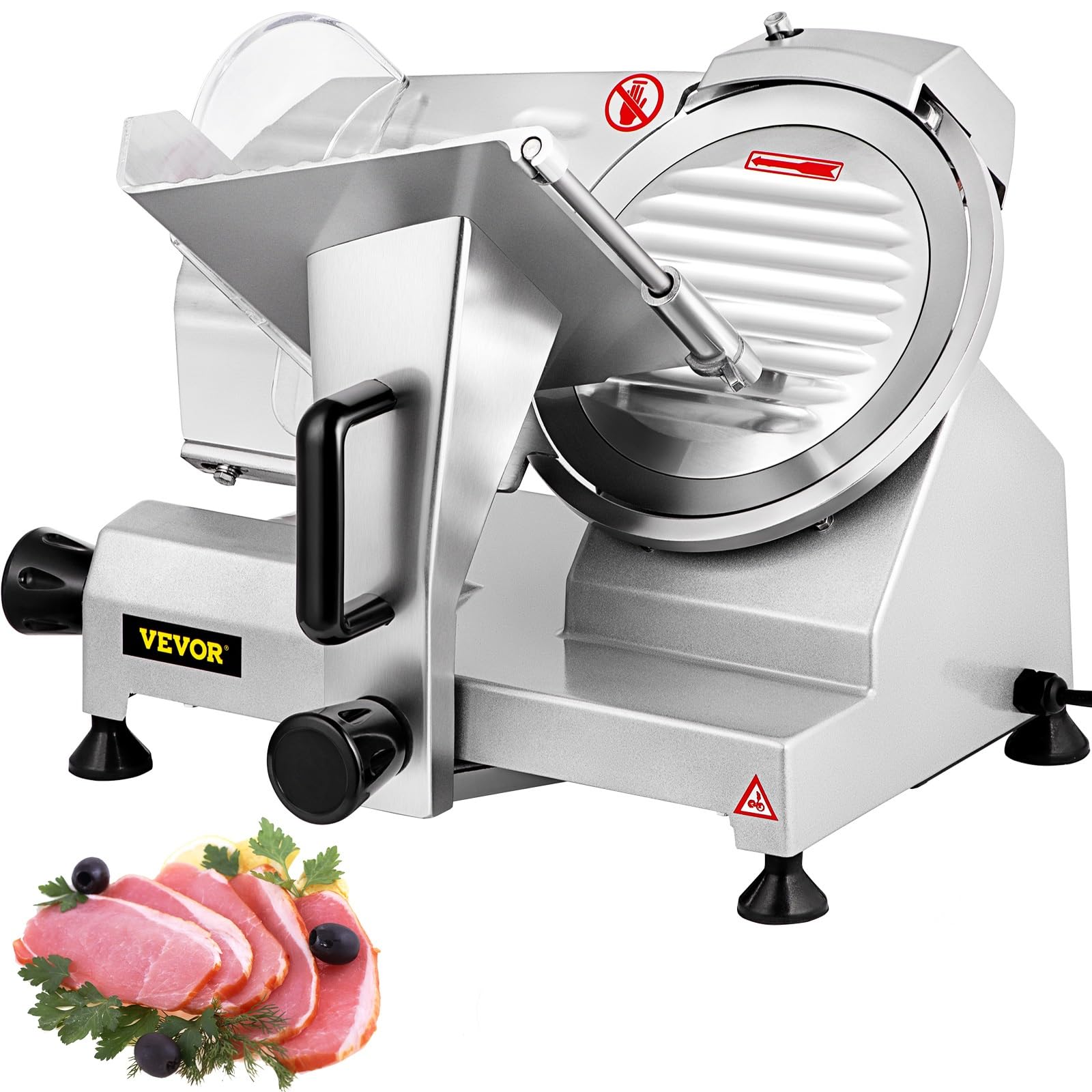 Foto 1 | Cortadora De Carne Vevor Commercial, 200 W, Eléctrica, 0-12 Mm De Grosor - Venta Internacional.