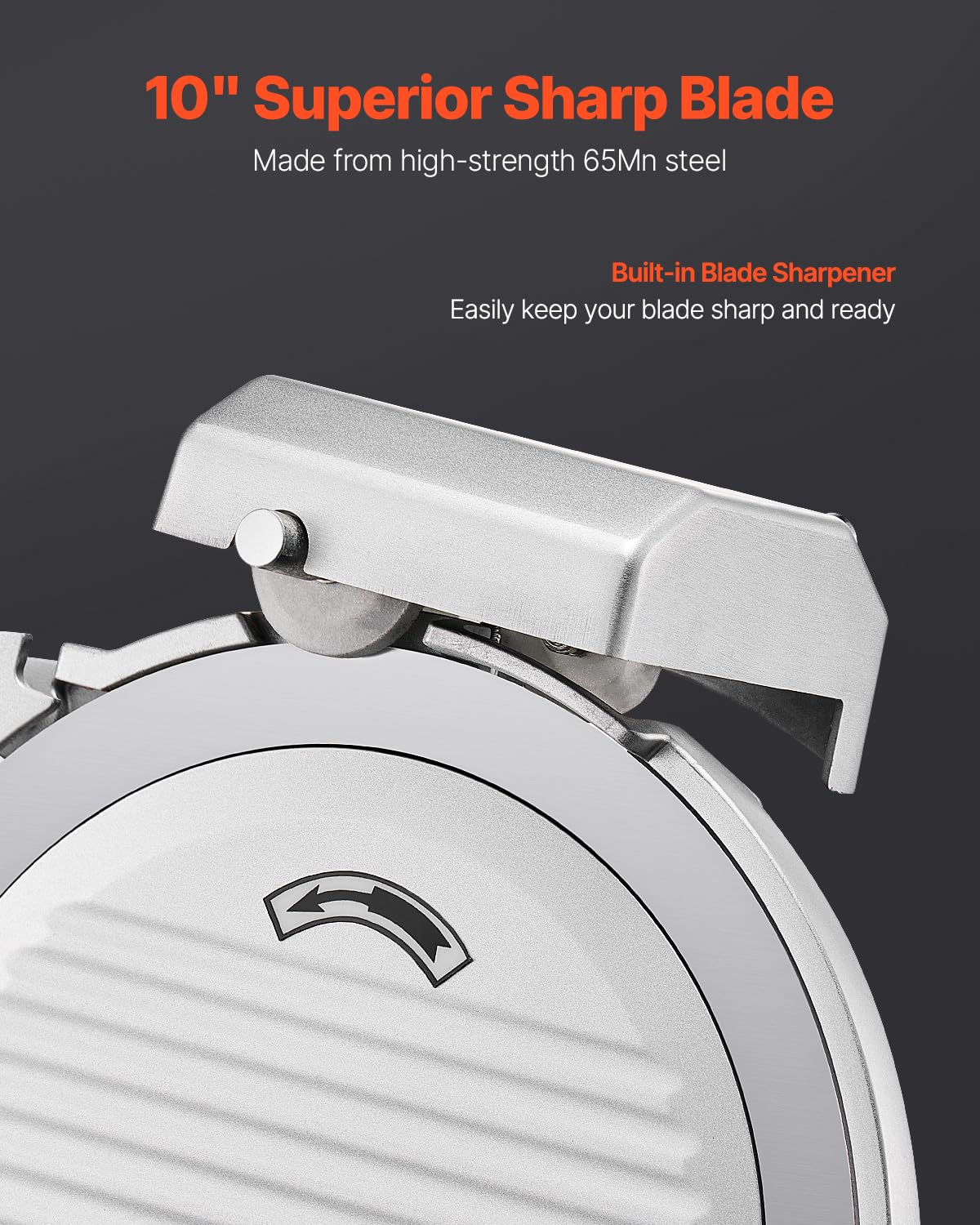 Foto 5 | Cortadora De Carne Vevor Commercial, 10 Pulgadas, Eléctrica, 180 W, 65 Mm - Venta Internacional.