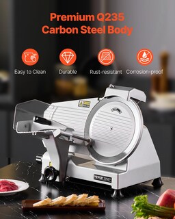 Foto 6 | Cortadora De Carne Vevor Commercial, 10 Pulgadas, Eléctrica, 180 W, 65 Mm - Venta Internacional.
