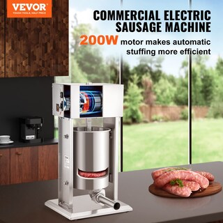 Foto 2 | Embutidora Eléctrica De Salchichas Vevor 10l/22lbs De Acero Inoxidable 304 - Venta Internacional.