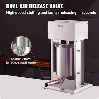 Foto 3 | Embutidora Eléctrica De Salchichas Vevor 10l/22lbs De Acero Inoxidable 304 - Venta Internacional.