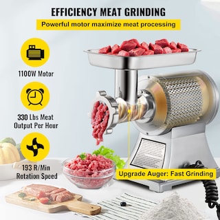 Foto 3 | Picadora De Carne Vevor Commercial 550 Lb/h 1100w Eléctrica Etl - Venta Internacional.
