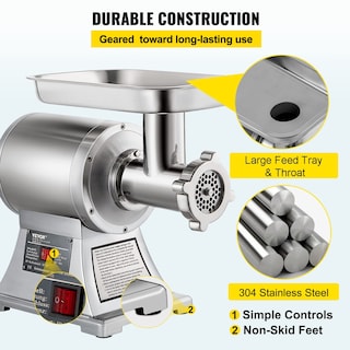 Foto 4 | Picadora De Carne Vevor Commercial 550 Lb/h 1100w Eléctrica Etl - Venta Internacional.