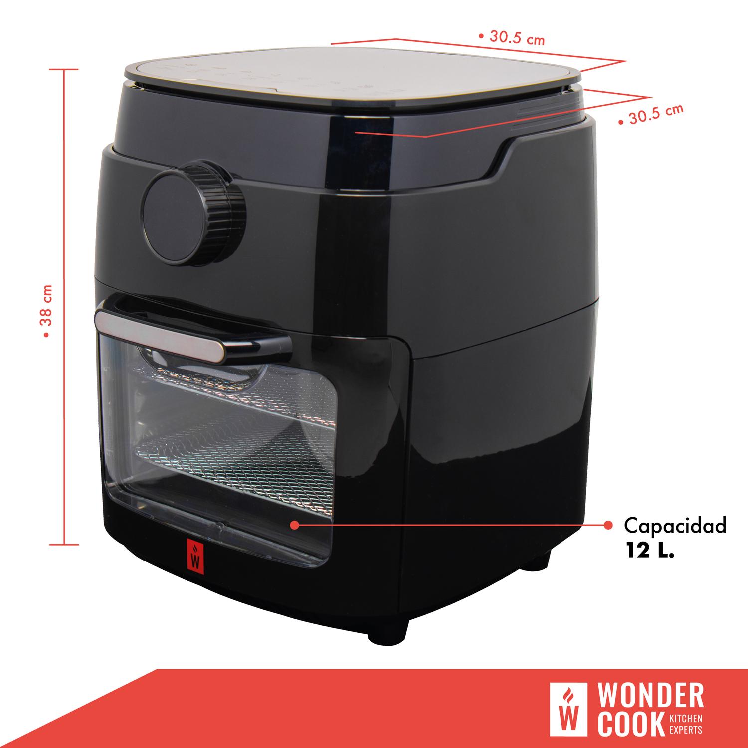 Foto 4 pulgar | Freidora de Aire Wonder Cook 12 Lt Automático Multifunción Horno