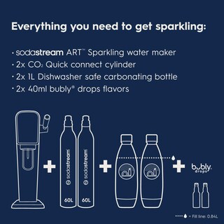 Foto 3 | Máquina Para Hacer Agua Con Gas Sodastream Art Con 2 Bombonas De Co2 - Venta Internacional.