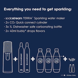 Foto 3 | Máquina Para Hacer Agua Con Gas Sodastream Terra Con Co2 Y Botellas - Venta Internacional