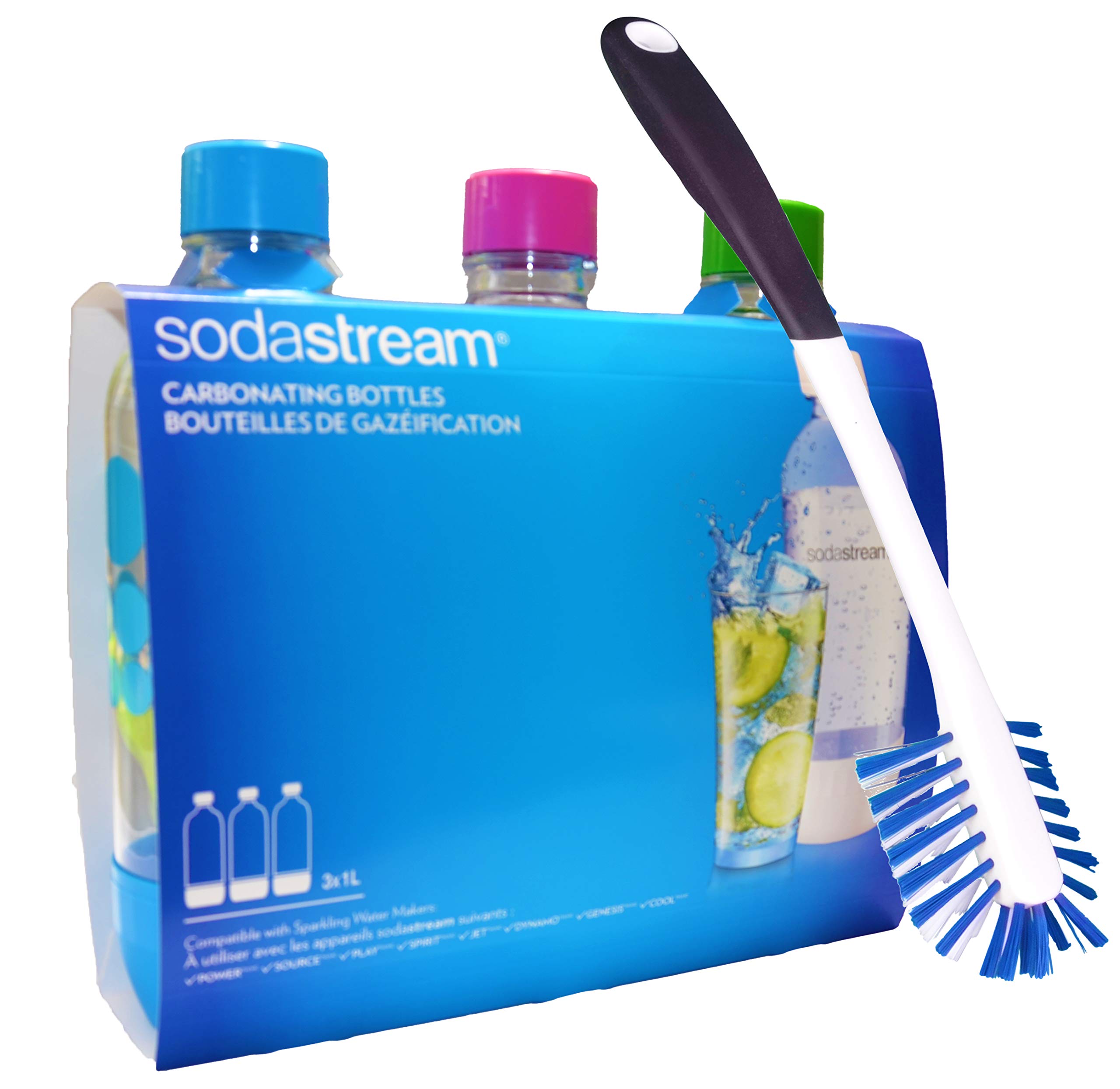 Foto 2 pulgar | Agua de Carbonatación Sodastream 3 Piezas con Cepillo de Limpieza - Venta Internacional