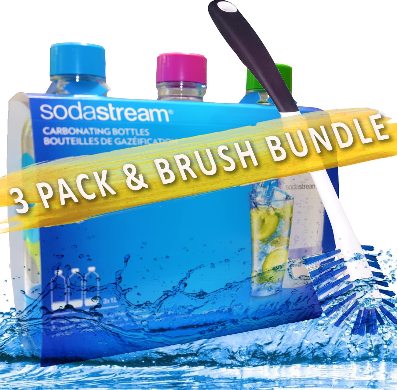 Foto 7 pulgar | Agua de Carbonatación Sodastream 3 Piezas con Cepillo de Limpieza - Venta Internacional