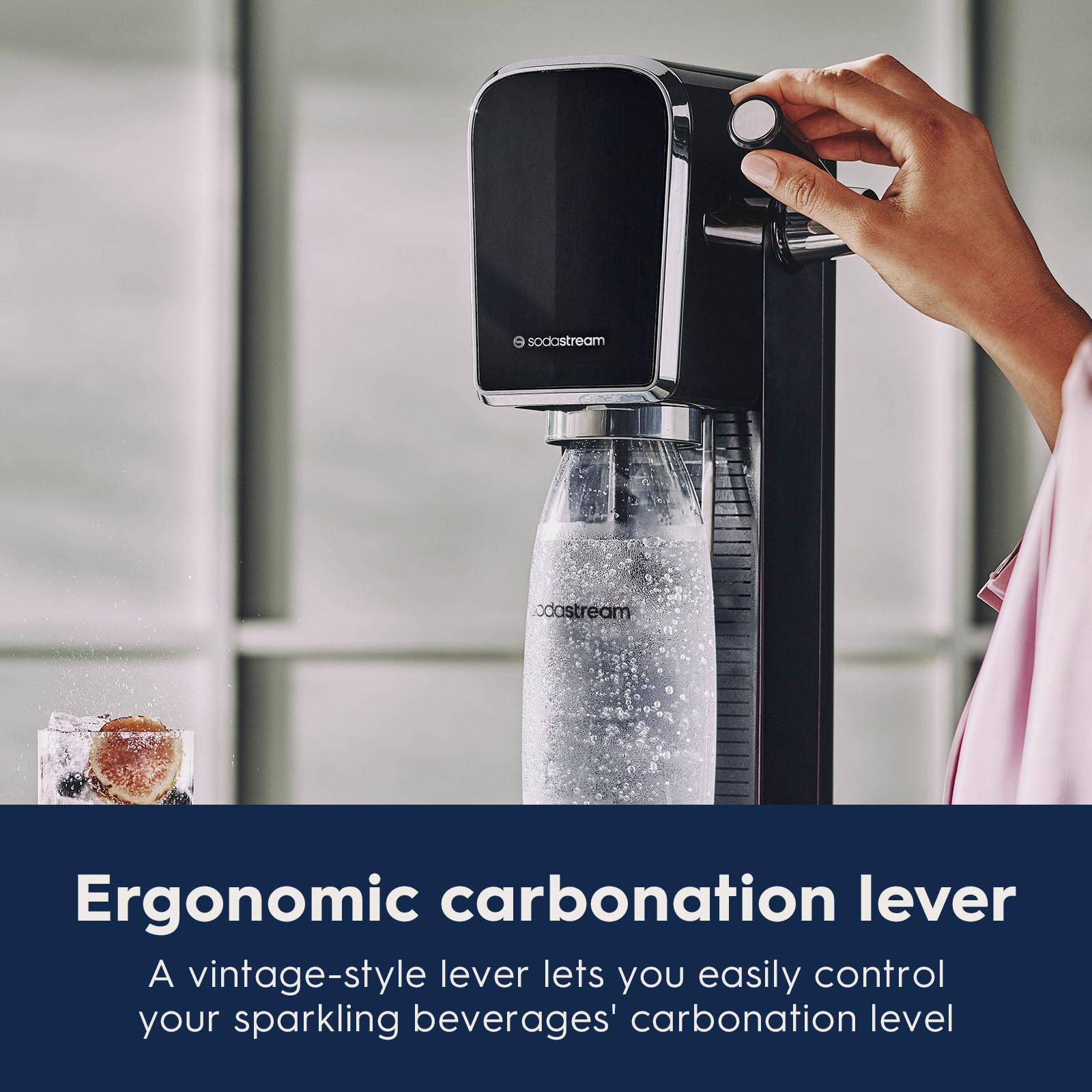 Foto 4 pulgar | Máquina Para Hacer Agua Con Gas Sodastream Art Con Co2 Y Botella Negra - Venta Internacional.
