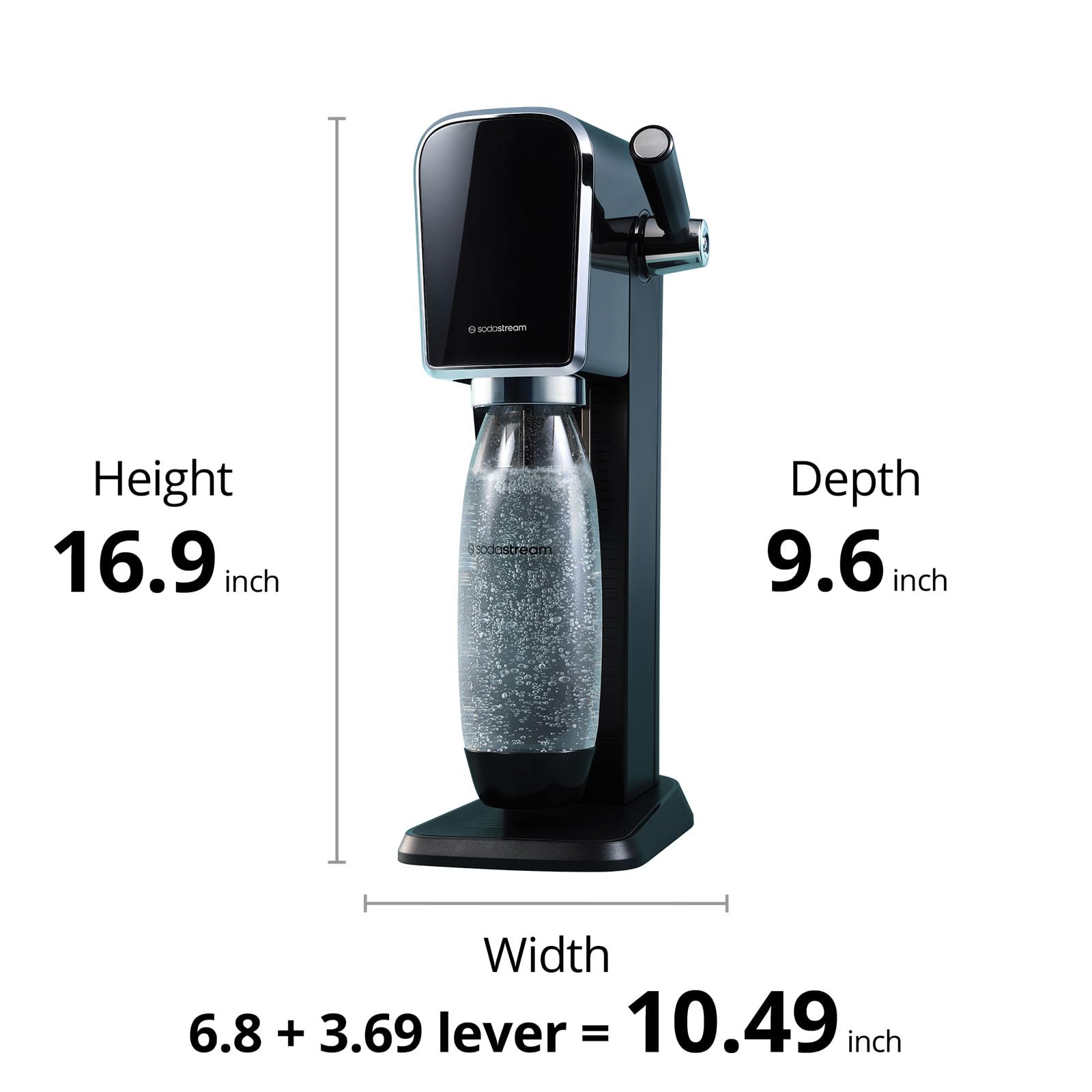 Foto 7 | Máquina Para Hacer Agua Con Gas Sodastream Art Con Co2 Y Botella Negra - Venta Internacional.