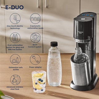 Foto 3 | Máquina De Agua Con Gas Sodastream E-duo Negra Con Co2 60l - Venta Internacional.