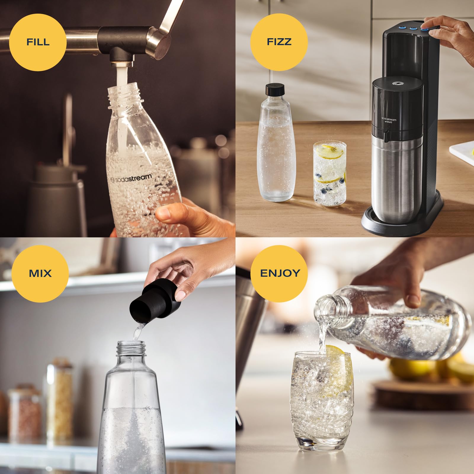 Foto 5 pulgar | Máquina De Agua Con Gas Sodastream E-duo Negra Con Co2 60l - Venta Internacional.
