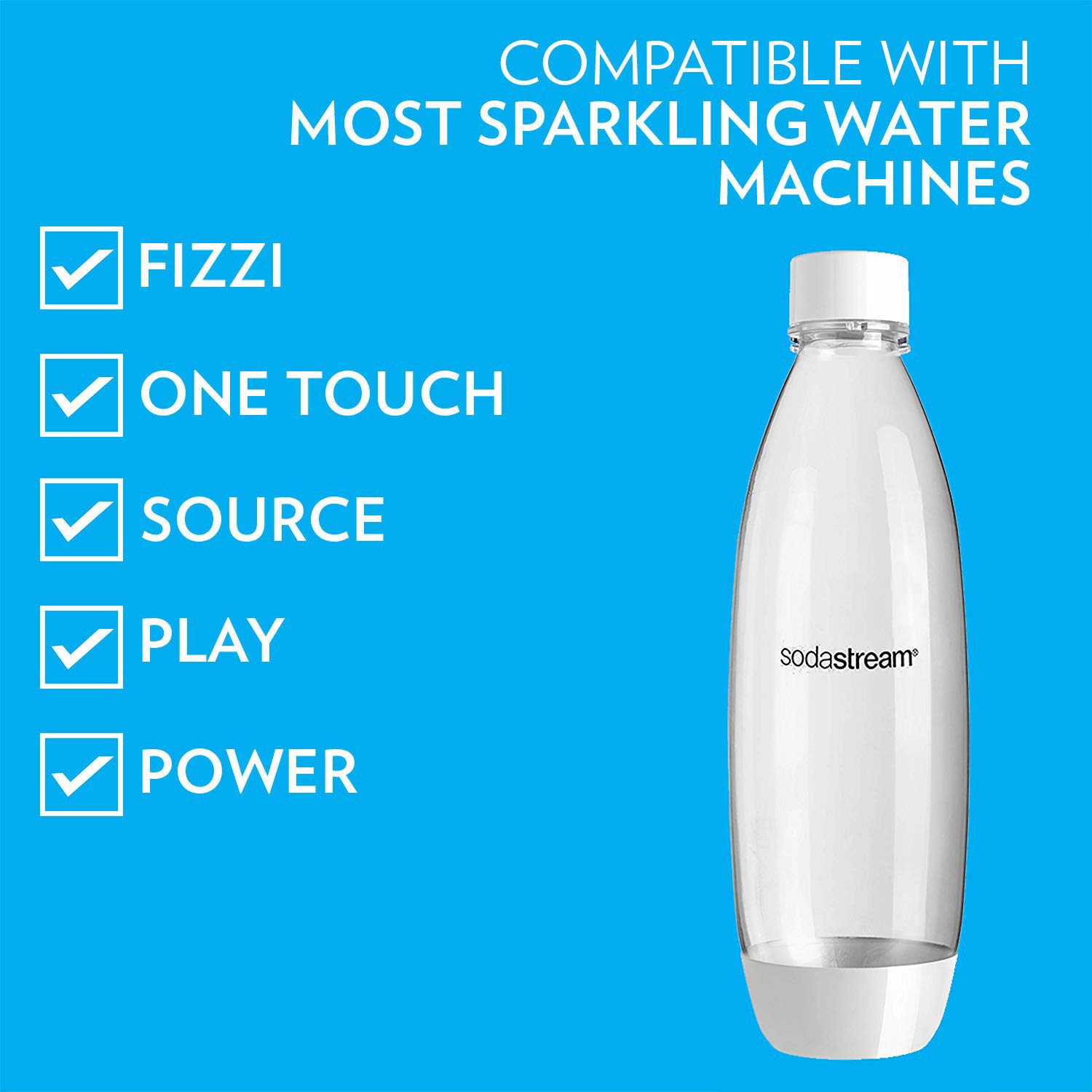 Foto 2 | Botellas de Carbonatación SodaStream 2 Botellas de 1 L C/U - Venta Internacional