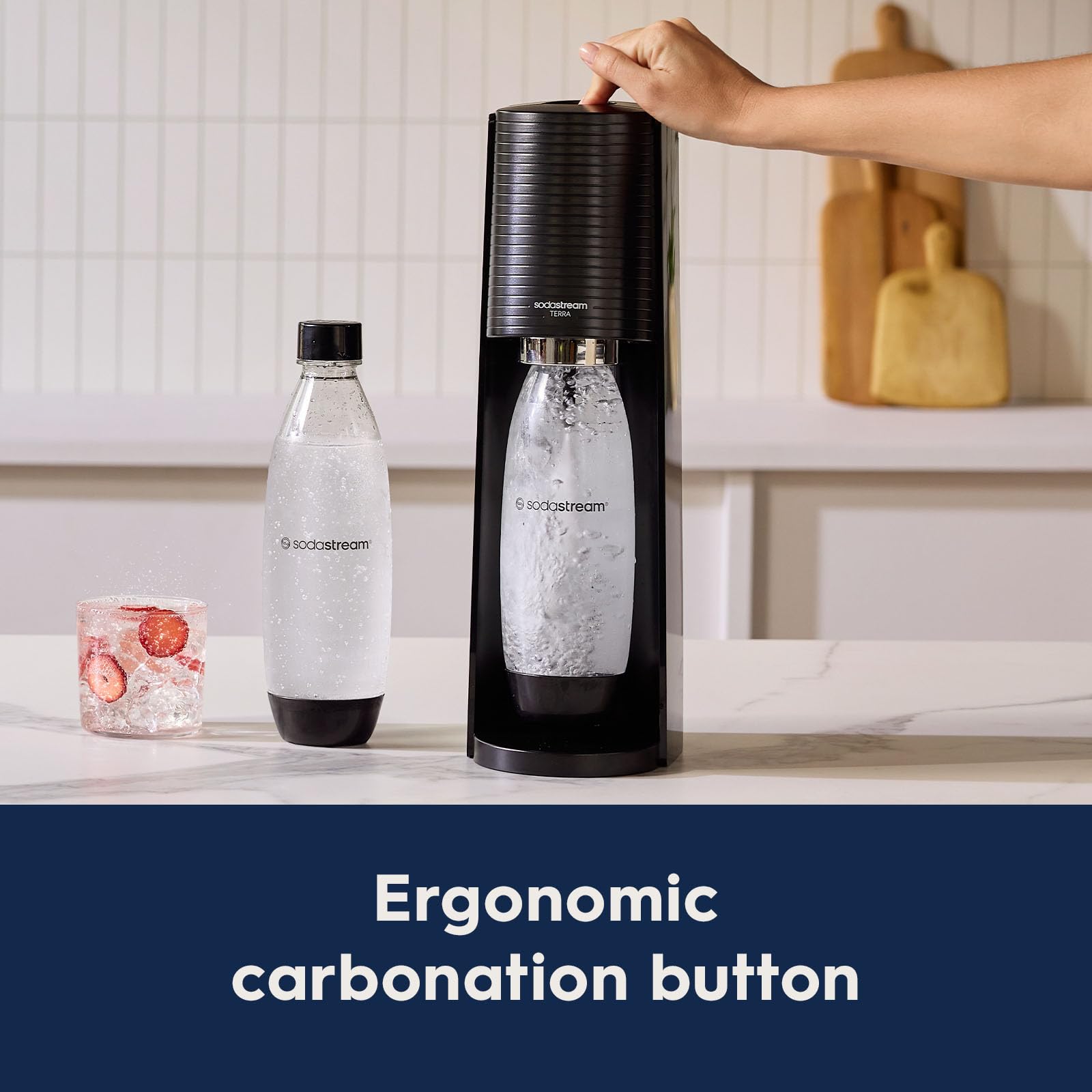 Foto 5 pulgar | Máquina Para Hacer Agua Con Gas Sodastream Terra Con Co2 Black - Venta Internacional.