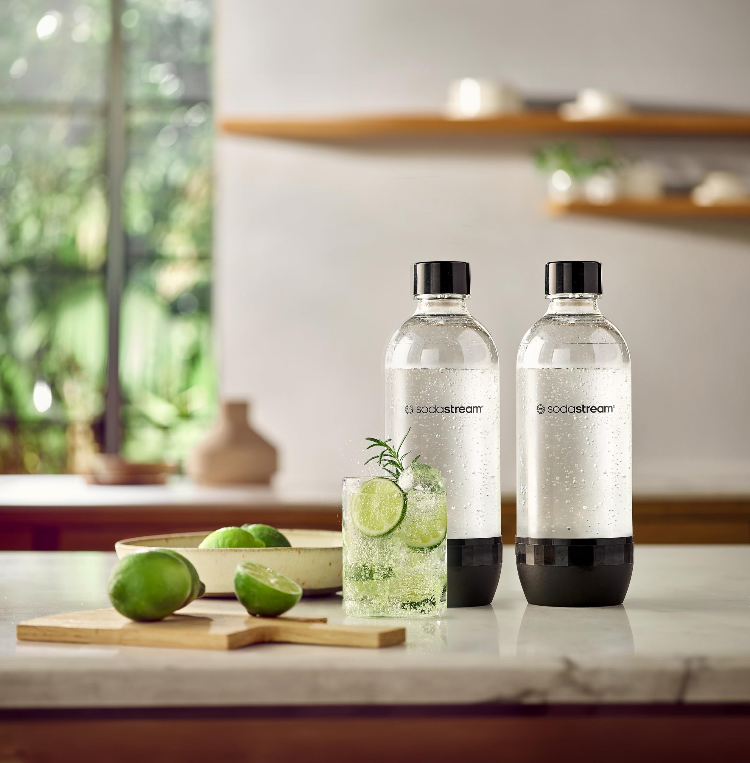 Foto 5 pulgar | Botellas De Carbonatación Sodastream De 1 Litro Negras (paquete Doble) - Venta Internacional.