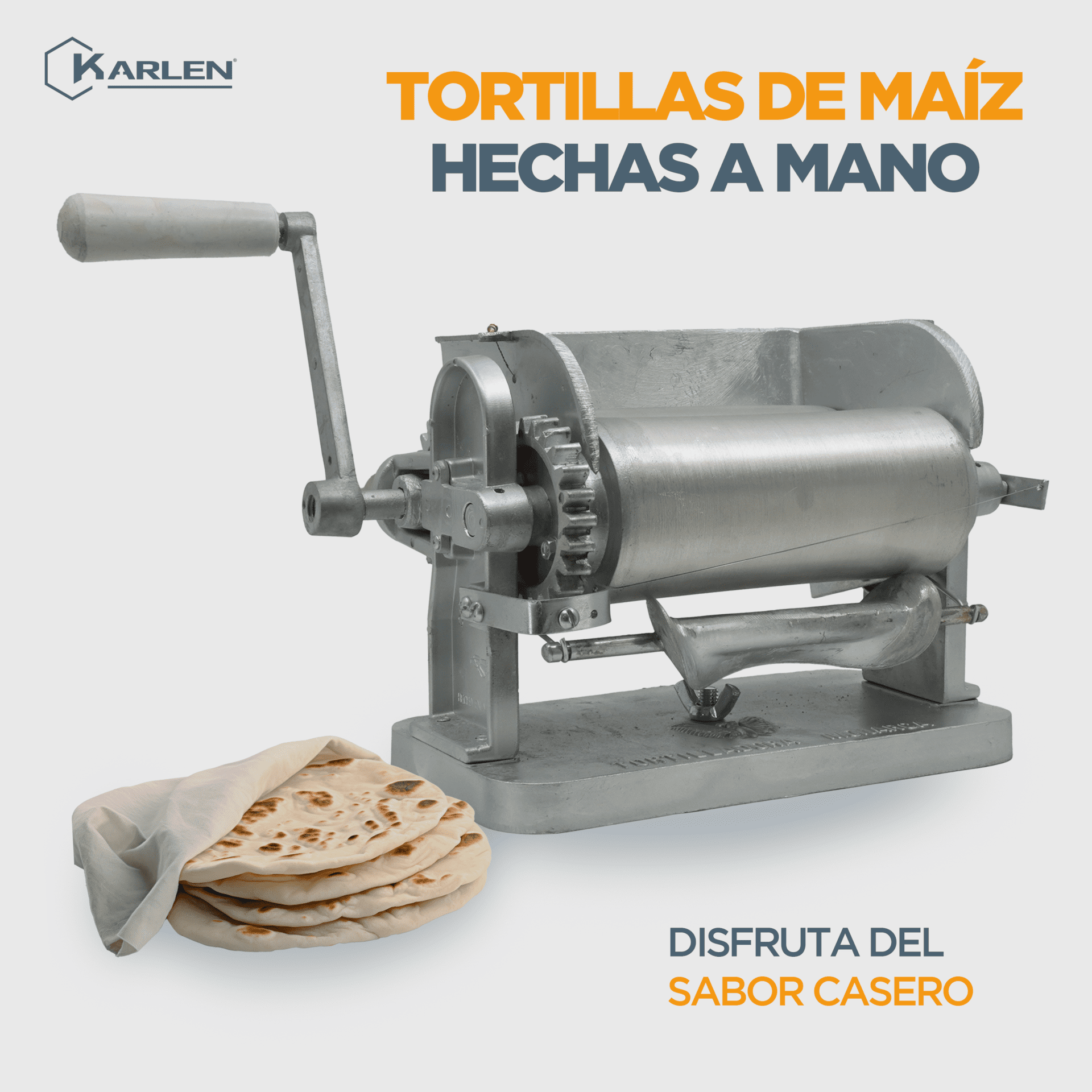 Foto 4 | Maquina Manual para Tortillas de Maíz Karlen 004SM Plateado