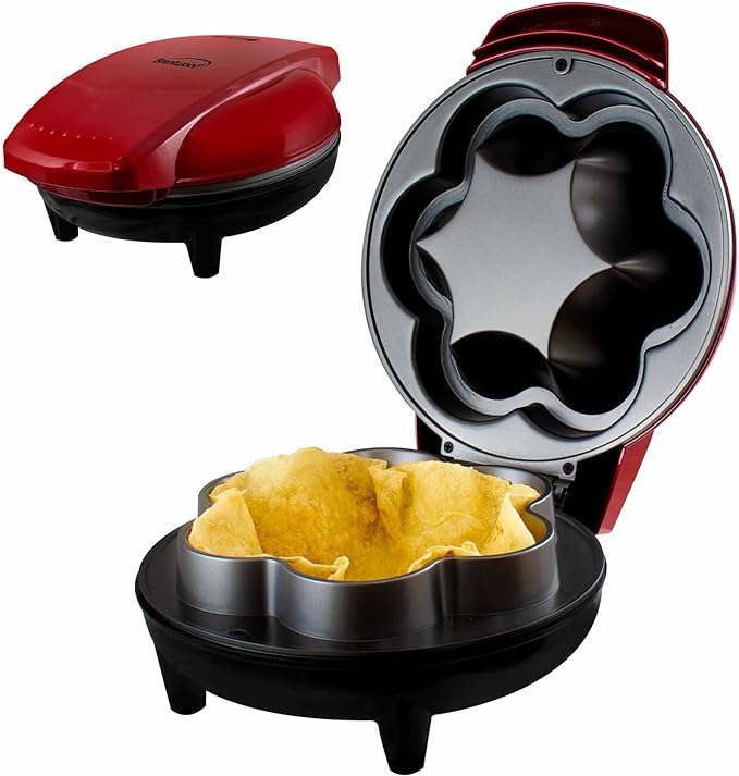 Máquina de Cuenco para Tacos Brentwood TS-257R Rojo 750 Vatios