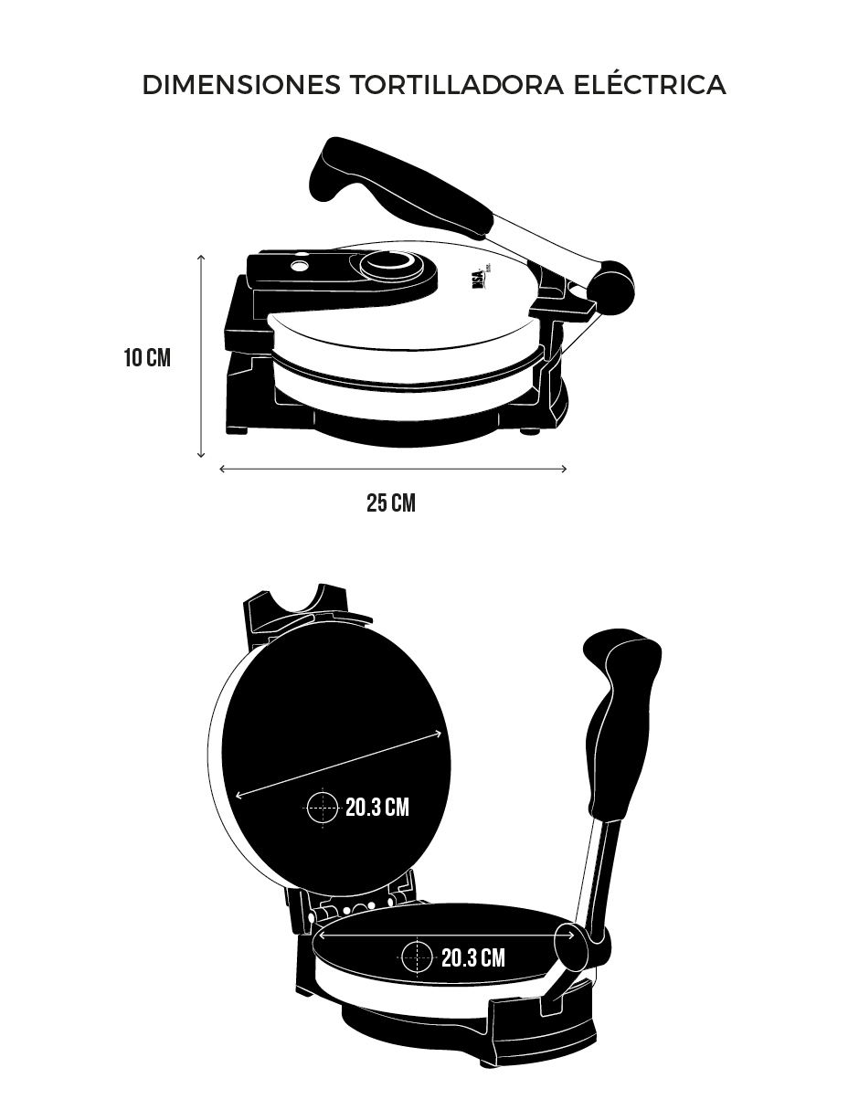 Foto 8 pulgar | Tortilladora Eléctrica Disa Home Maquina Para Tortillas Harina/maíz