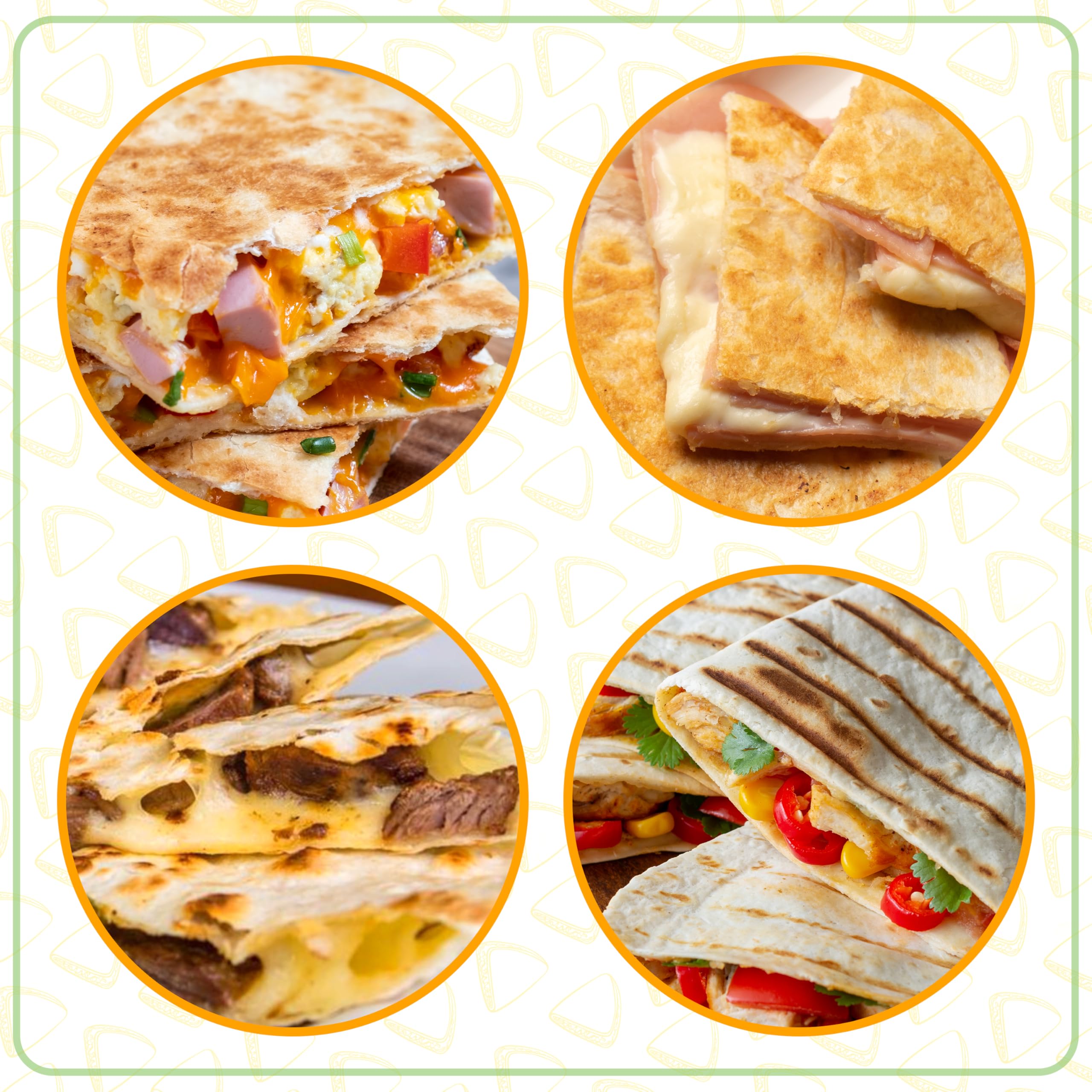 Foto 7 pulgar | Quesadilla Maker Nostalgia Taco Tuesday, 6 Cuñas, Color Rojo - Venta Internacional.