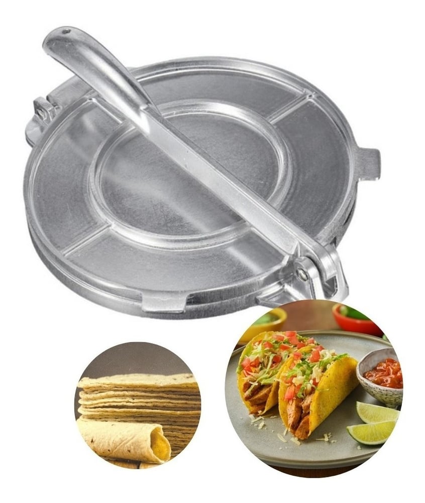 Foto 3 pulgar | Prensa Para Tortillas Patacones Fajitas Masa Kitchen 20 Cm, Acero - Venta Internacional.