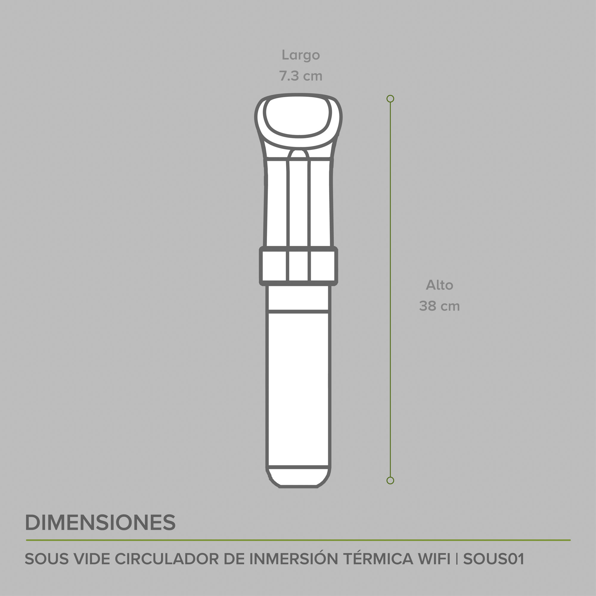 Foto 4 pulgar | Circulador De Inmersión Sous Vide Cocción Vacío Avera Sous01 - Color Negro