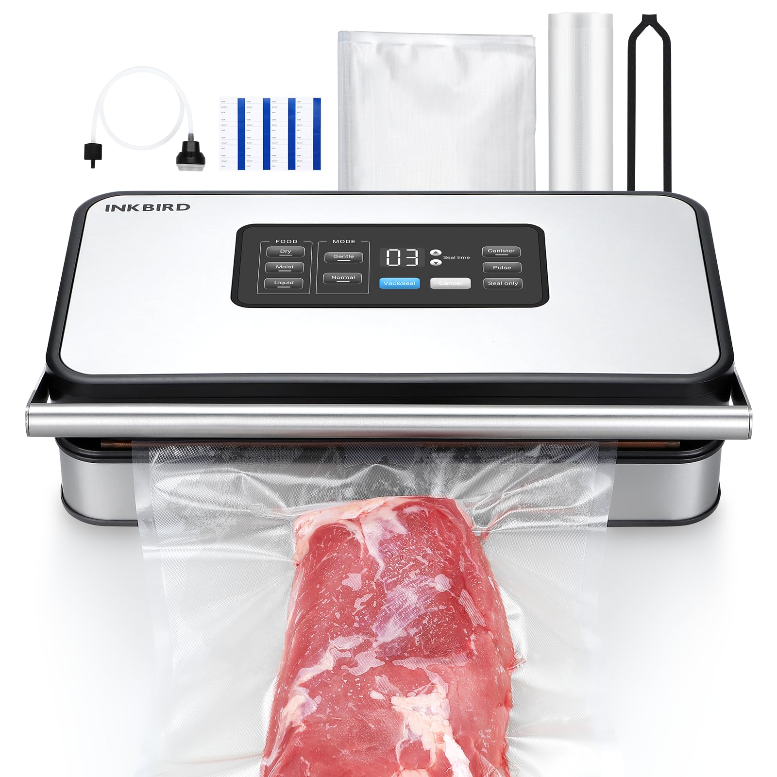 Foto 2 pulgar | Selladora Al Vacío Para Alimentos Inkbird 160w Pro Con Doble Bomba - Venta Internacional.