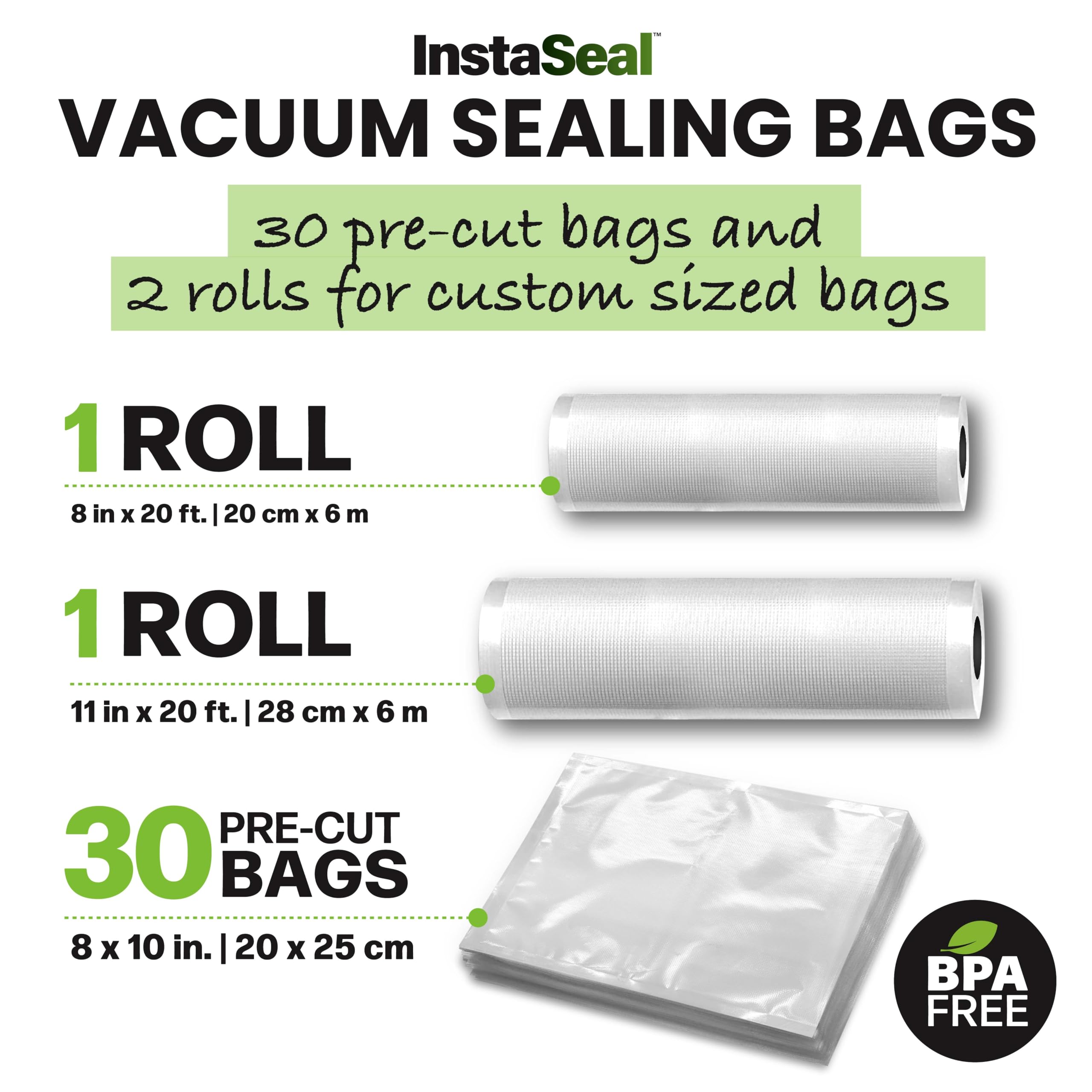 Foto 3 pulgar | Bolsas Selladoras al Vacío InstaSeal 1 Rollo de 2,4 x 6 m + 1 Rollo de 2,8 x 6 m - Venta Internacional