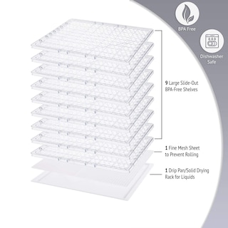 Foto 4 | Deshidratador de Alimentos Ivation de 9 Bandejas 600 W - Venta Internacional