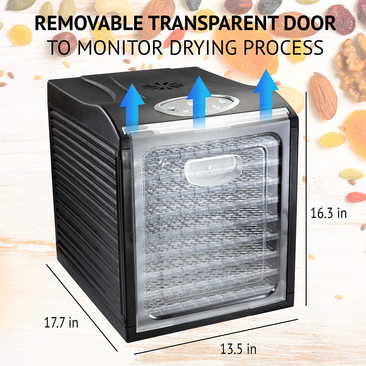 Foto 7 pulgar | Deshidratador de Alimentos Ivation de 9 Bandejas 600 W - Venta Internacional