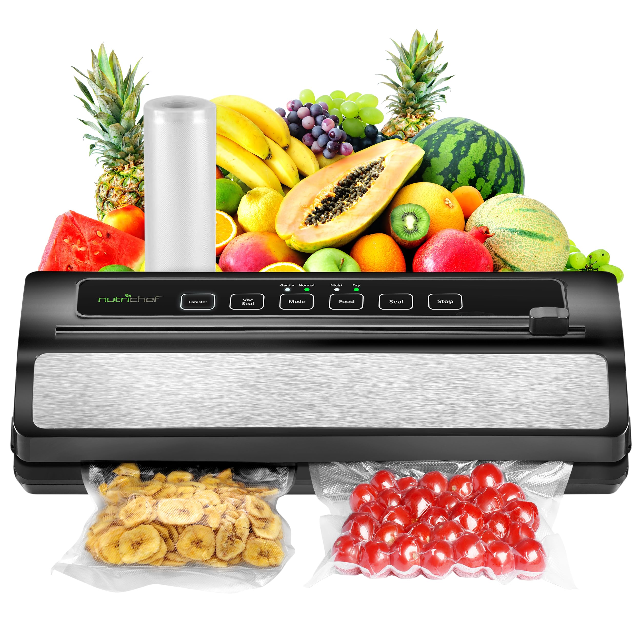 Foto 2 pulgar | Máquina Selladora Al Vacío de Alimentos Nutrichef Acero Inoxidable 110w - Venta Internacional