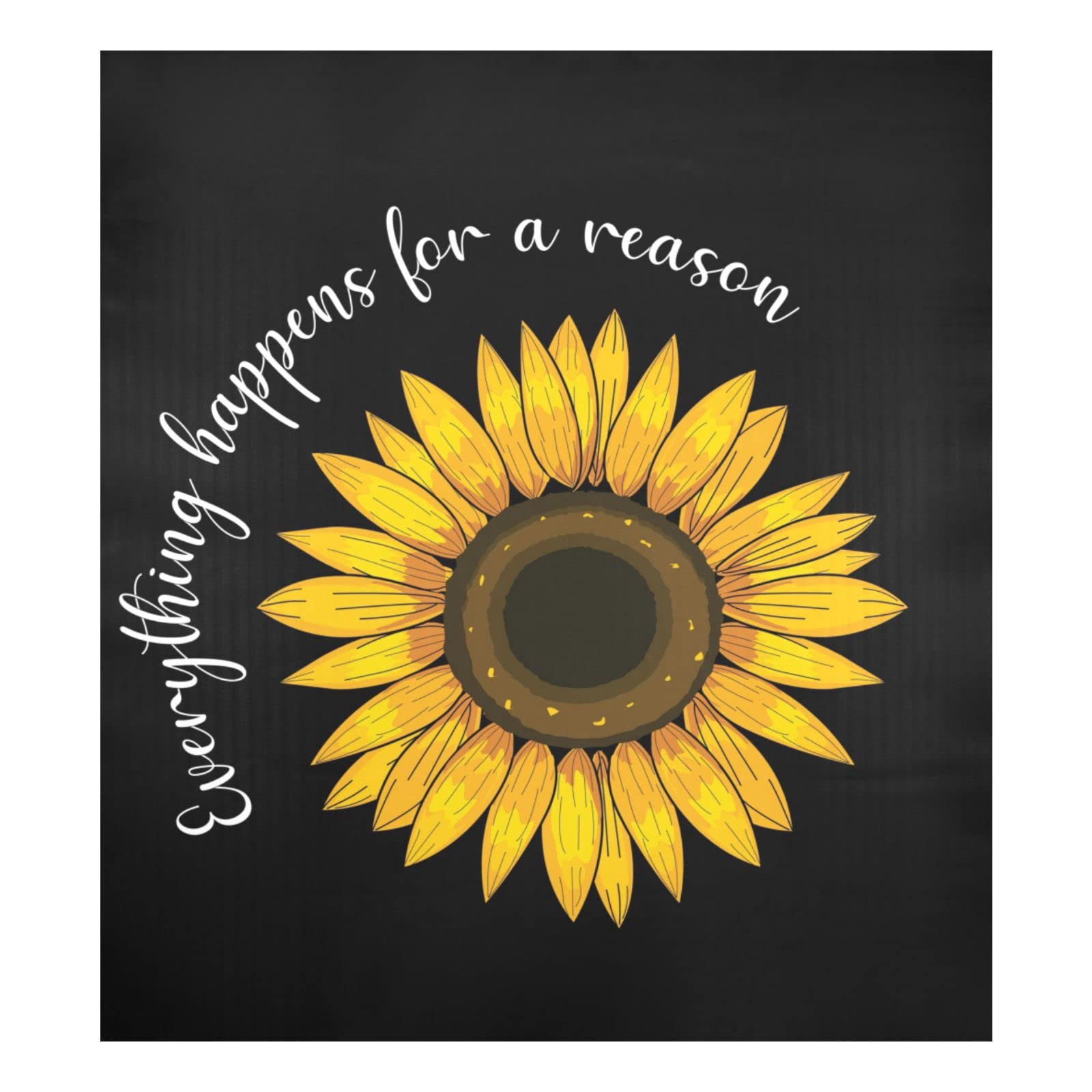 Foto 2 pulgar | Funda Magnética Para Lavavajillas Alaza Girasol Flower Quote 58,42 X 66,04 Cm - Venta Internacional.